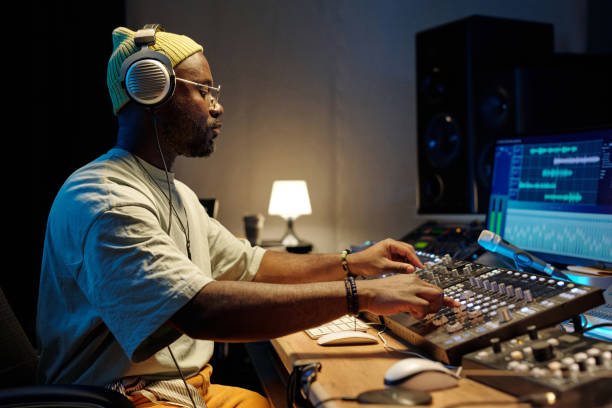 istock Creating Music in Studio with Professional Equipment 2166312073