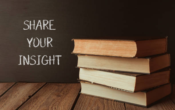 istock A stack of books with the words share your insight written on a chalkboard 2166322503