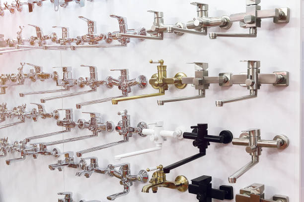 istock Mixers for bathtub. Plumbing in a hardware store 2166332920