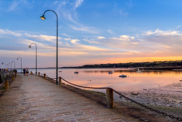 The touristic La Rochelle boat harbor on the Atlantic coast of France