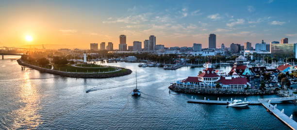 istock Long Beach California sunset 2166341288