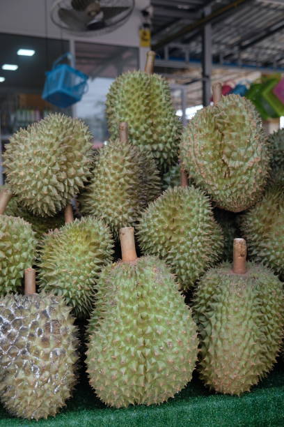 istock durians on a market stall 2166347128