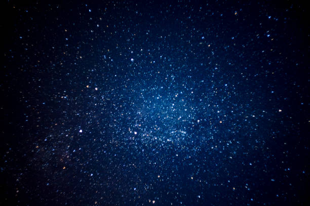 istock Starry night sky with bright stars 2166350829
