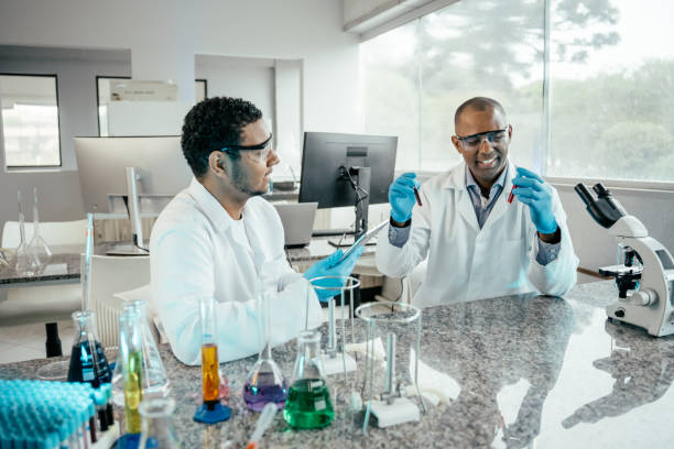 istock Teacher and student scientist in the laboratory 2166352640