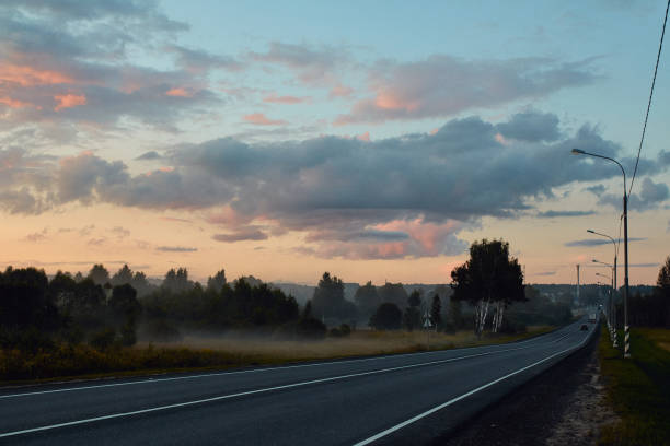 istock road in fog 2166352989
