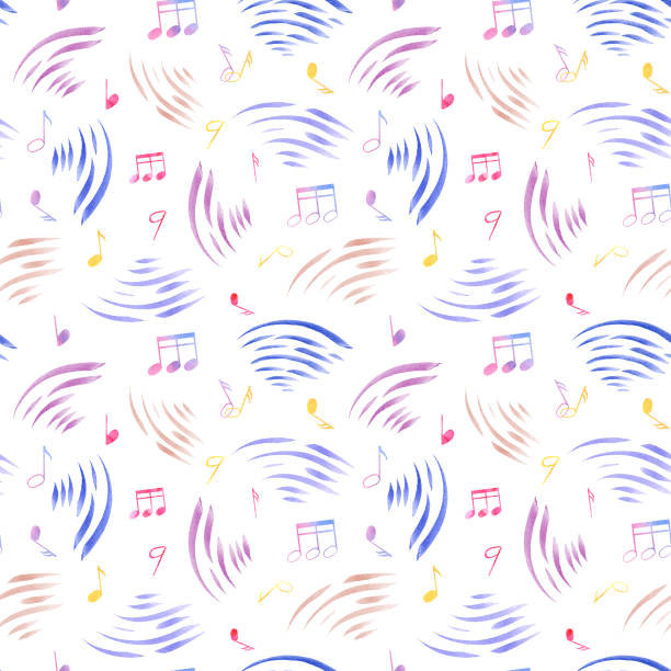 Music Flying Notes Pattern 210+ Flying Musical Notes Drawings Stock Photos, Pictures & Royalty ...