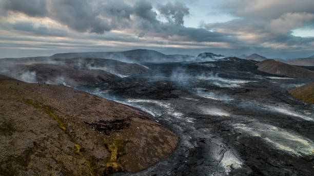 istock Volcano eruption in Grindavik in Iceland 2166368074