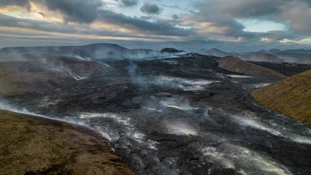 istock Volcano eruption in Grindavik in Iceland 2166368180