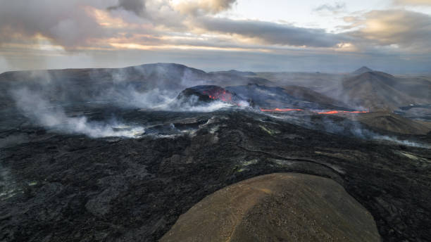 istock Volcano eruption in Grindavik in Iceland 2166368264