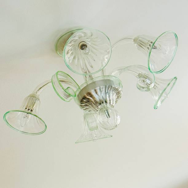 istock Green glass Chandelier 2166369125