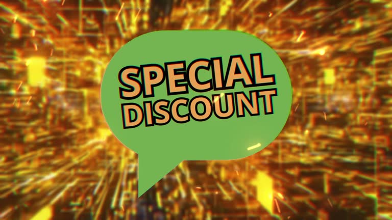 Big sale, flash sale, discount offer, black friday coming soon, best price video abstract, summer sale, celebration, fireworks, low price, Yellow background, effects.