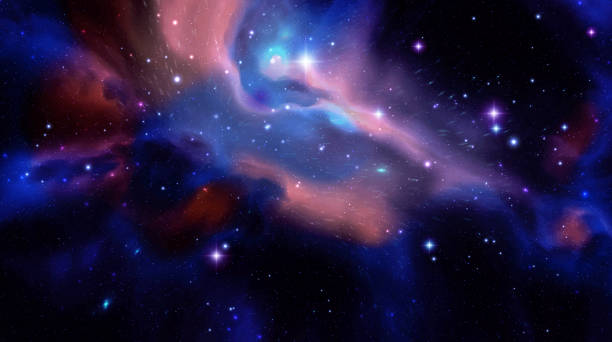 istock Space vector background with realistic nebula and shining stars. Magic colorful galaxy with stardust 2166381793