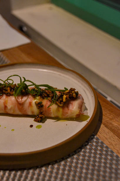 istock Gourmet dish of bacon and herbs 2166383606