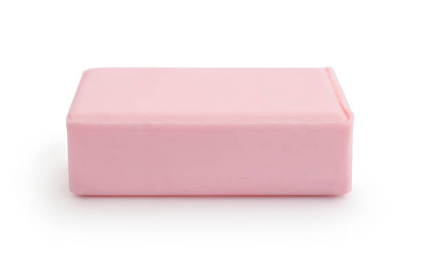 istock Bar of soap isolated on white. 2166386273