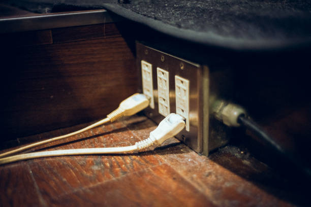Electrical outlets and dust. Risk of electrical fires.