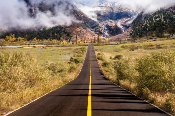 istock Mountain Road in Autumn 2166395787