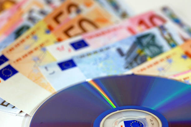 European Currency EURO and CD data storage