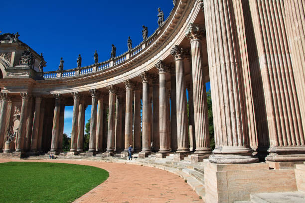 Potsdam, Germany - 15 Sep 2015: Vintage Potsdam palace, Berlin, Germany