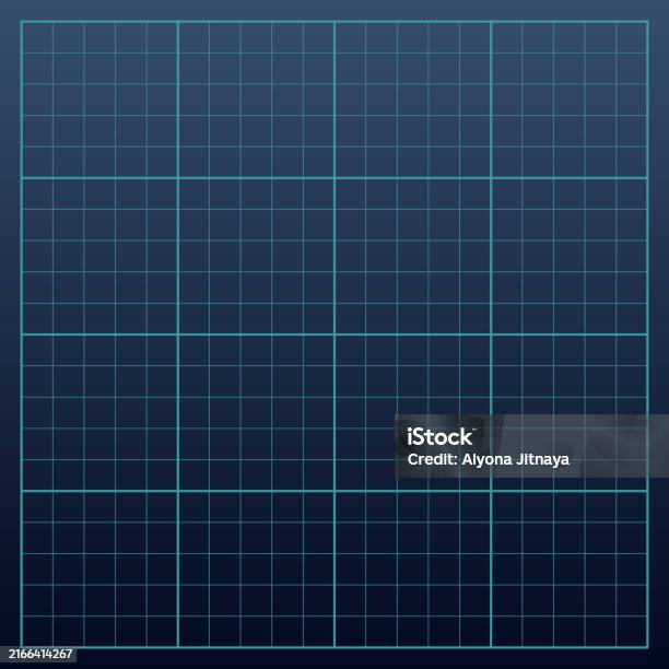 Hud Grid Game Panel Graph With Dots Lines Digital Screen Interface ...