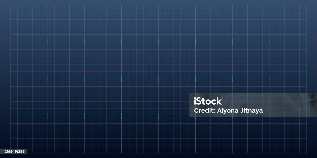 Hud Grid Game Panel Graph With Dots Lines Digital Screen Interface ...