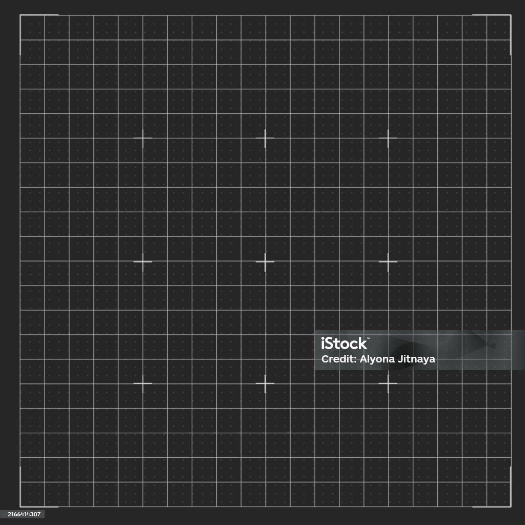 Hud Grid Game Panel Graph With Dots Lines Digital Screen Interface ...