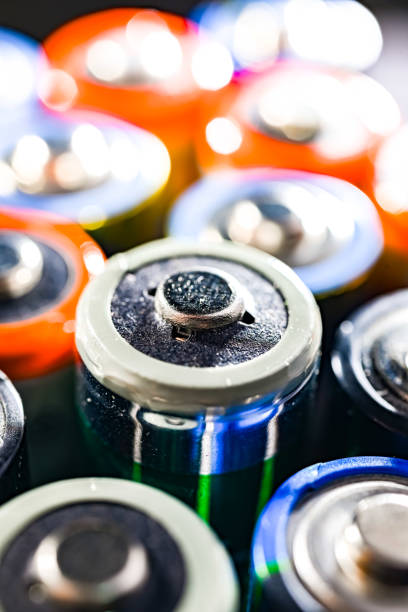 istock Different alkaline batteries. Chemical waste 2166415754