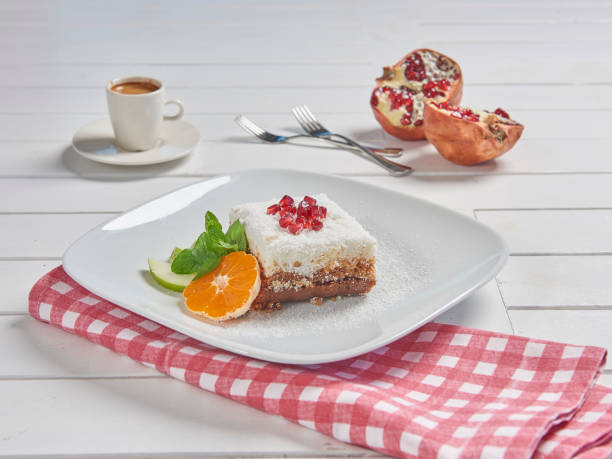 istock Delicious cake and dessert plate for menu style. 2166419171