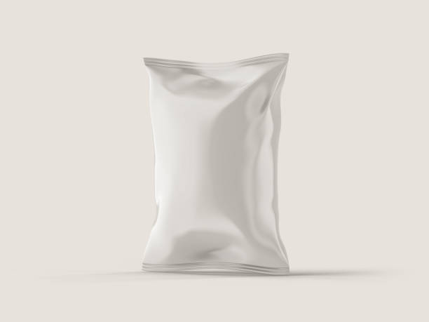 istock Snack or Potato Chips Packaging Bag Pouch Mockup 3D Rendering Isolated on Background 2166421003