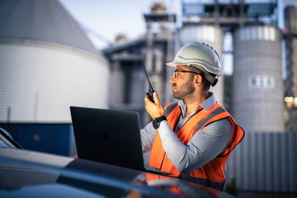 istock A hard working electrical engineer,working late hours on the power station. 2166421907