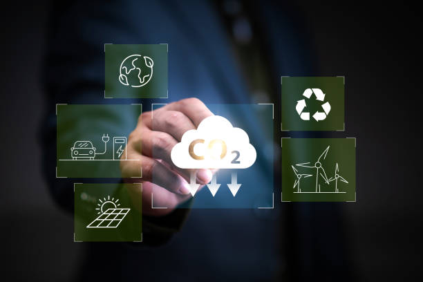 istock Sustainable development and green business based on renewable energy,  co2 reduce emissions and carbon footprint to limit global warming and climate change. 2166425122