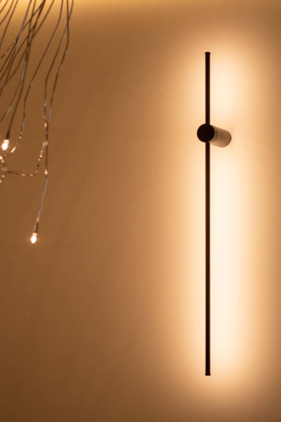 Lighting equipment in high luxury modern apartment interior design