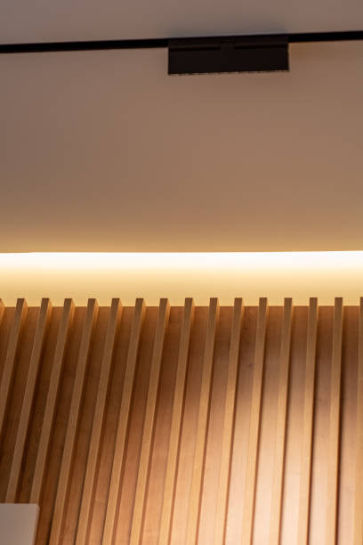 istock Lighting equipment in high luxury modern apartment interior design 2166430336