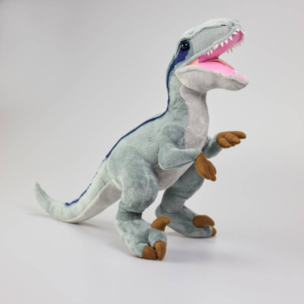istock Plush toy of dinosaur in studio 2166432906