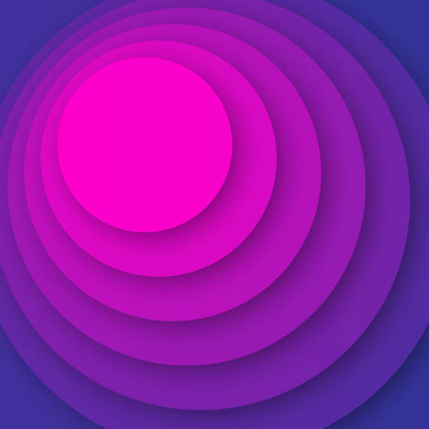 istock Abstract design with circles and Purple gradients - Trendy background 2166433483