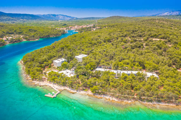 istock Coastal town Vrboska, Island Hvar. 2166439213