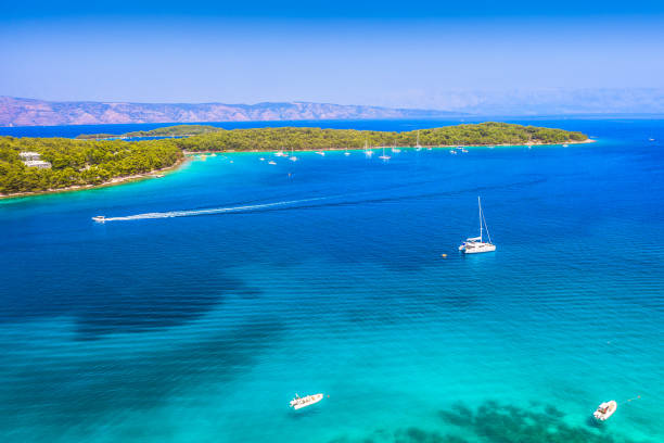 istock Vrboska Island Hvar beach landscape 2166439514