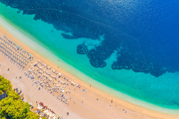 Zlatni Rat beach landscape summer