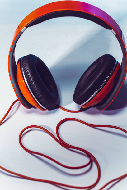 istock Red Headphones Studio Isolated Shot 2166444775