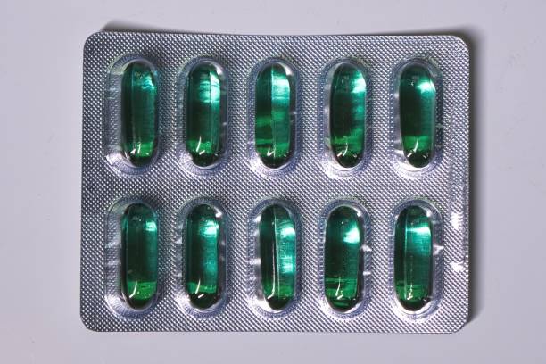 istock Full Pack of Green Capsules 2166457478
