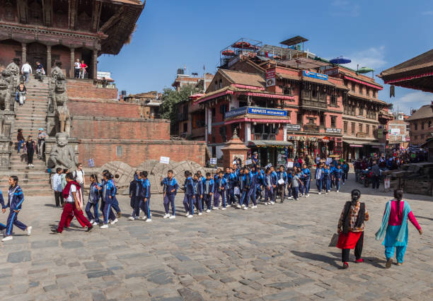 Student demonstration against India in Bhaktapur, Nepal