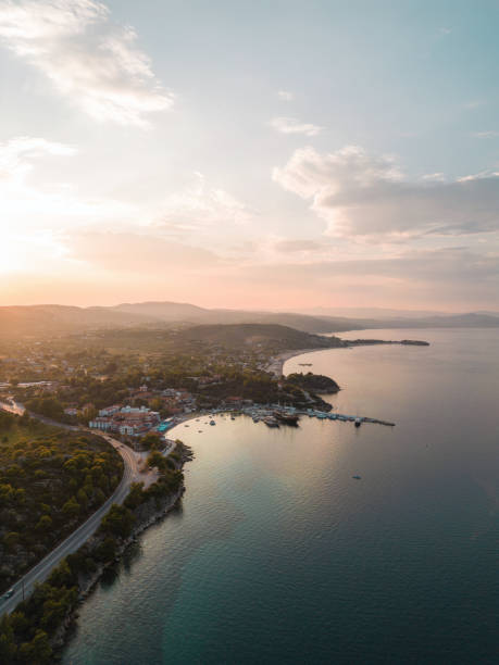 istock Morning Sunrays At Coastline In Halkidiki, Greece 2166460152