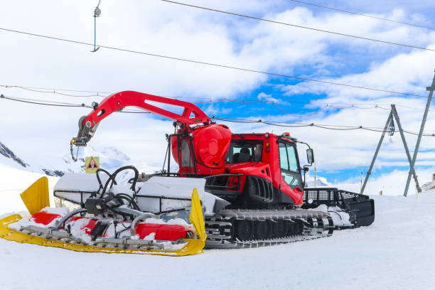istock Snowcat, machine for snow removal, preparation ski trails, snow groomer 2166461448