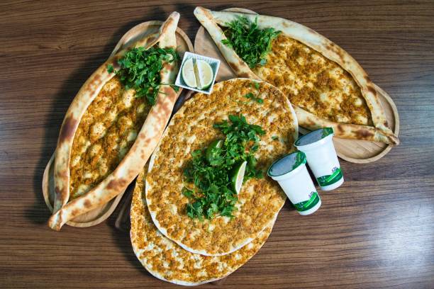 istock Turkish Flatbread With Meat and Yogurt 2166462984