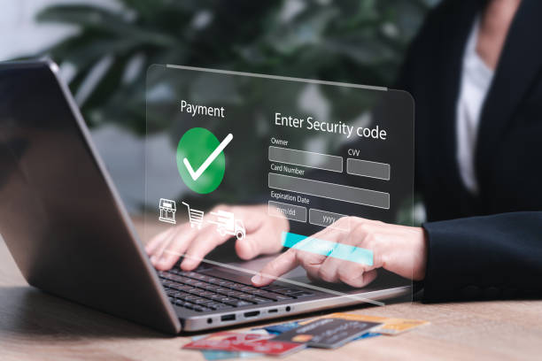 istock Payment online, Security code, Personal data concept, Businesswomen enter credit card security code for shopping online, banking digital technology, purchases, digital marketing, global business 2166463848