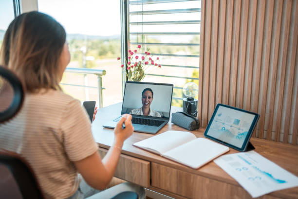 istock Young Asian Female Digital Nomad Working From Home Office 2166466487