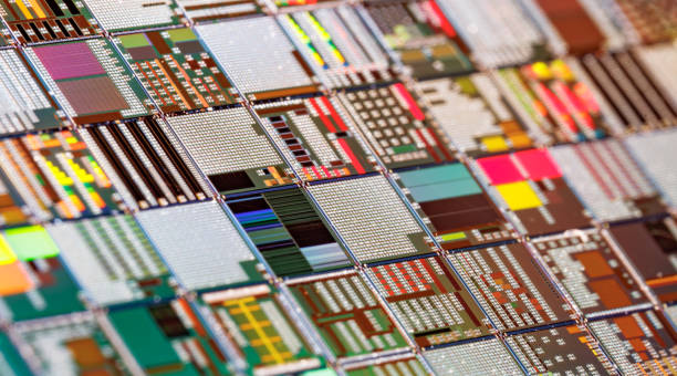 istock Silicon semiconductor wafer close-up. In electronics, a wafer also called a slice or substrate is a thin slice of semiconductor, a crystalline silicon, used for the fabrication of integrated circuits 2166469830