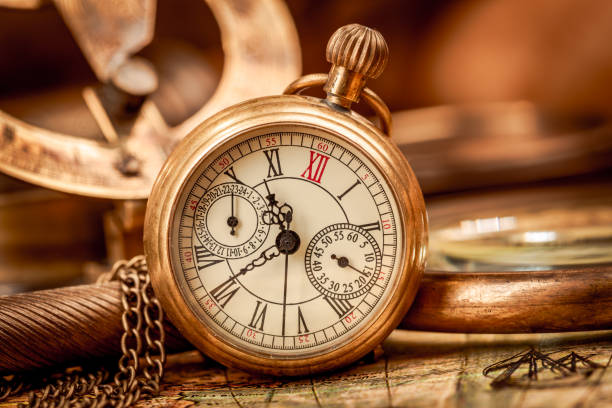 istock Vintage still life Antique pocket watch. 2166469883