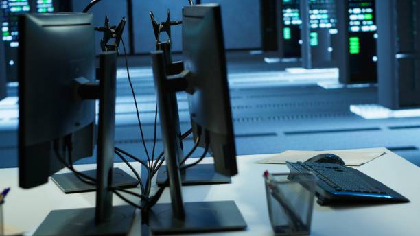 istock Computers in server farm used to ensure optimal performance 2166470597
