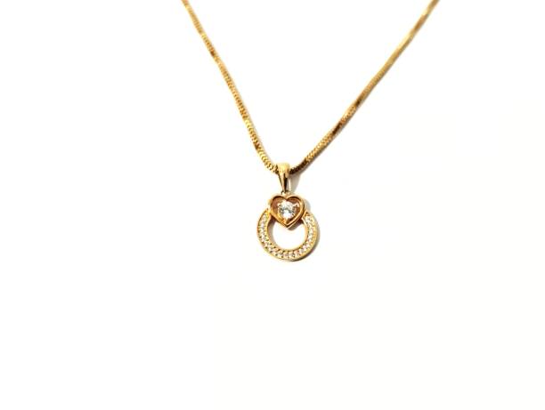 istock Gold pendant necklace for advertising 2166471429