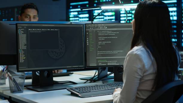 istock Team of technicians in data center managing infrastructure 2166472797